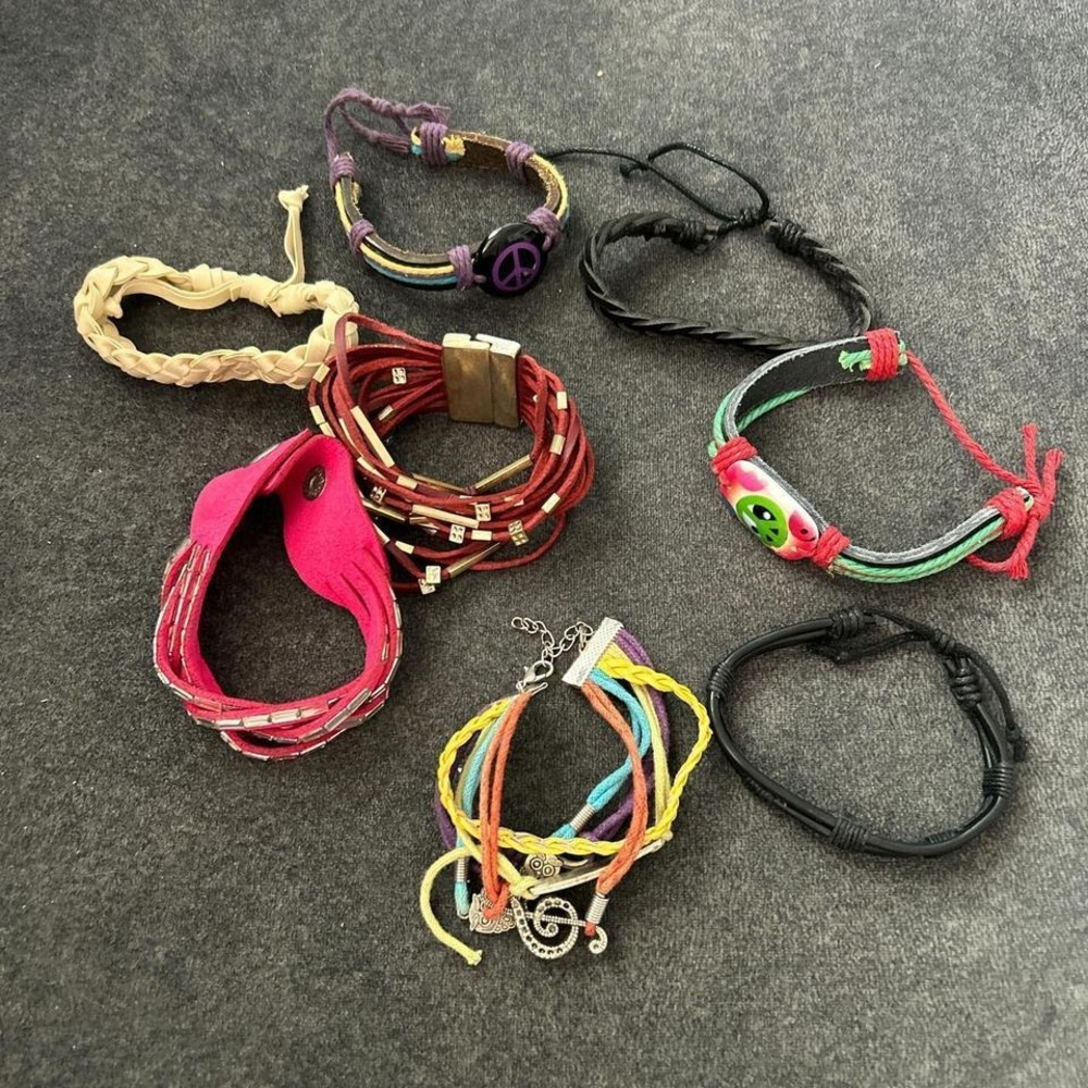 Lot‎ of Woven Style Bracelets
